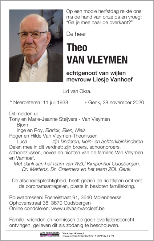 Theo Van Vleymen