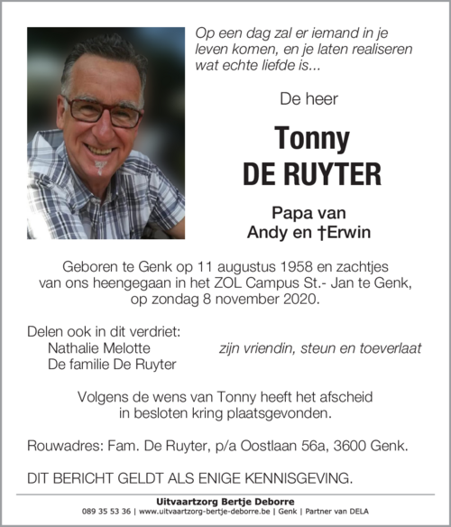 Tonny De Ruyter