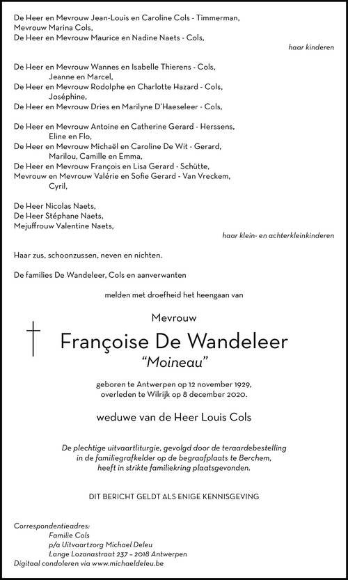 Françoise De Wandeleer