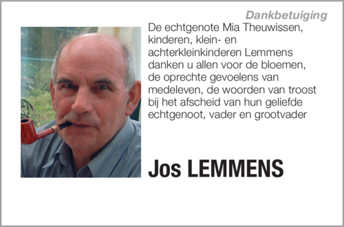Jos Lemmens