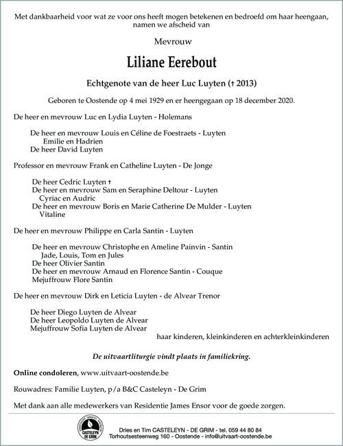 Liliane Eerebout - Luyten