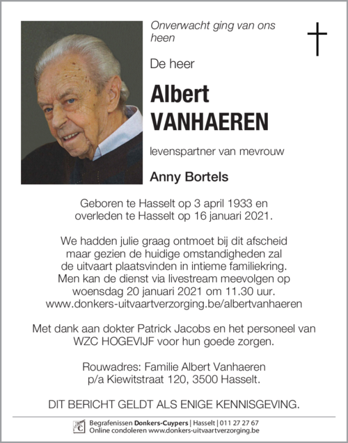 Albert Vanhaeren