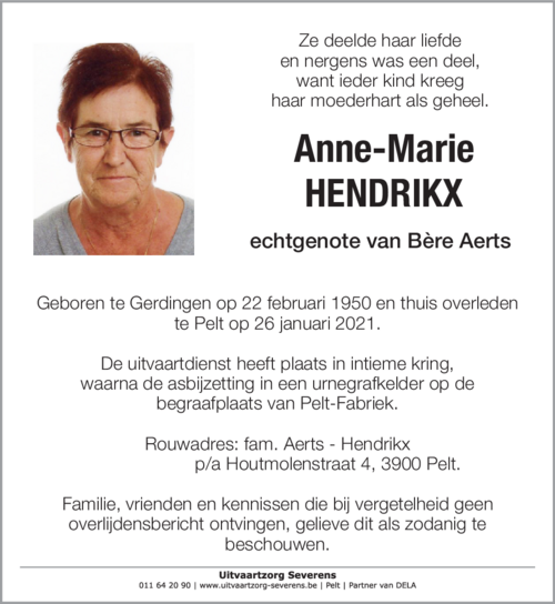 Anne-Marie Hendrikx
