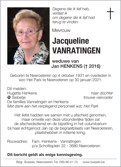 Jacqueline VANRATINGEN