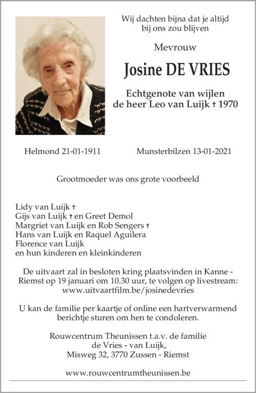 Josine de Vries