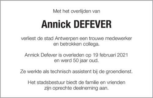 Annick Defever