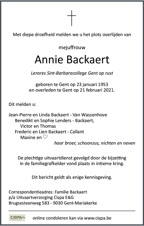Annie Backaert