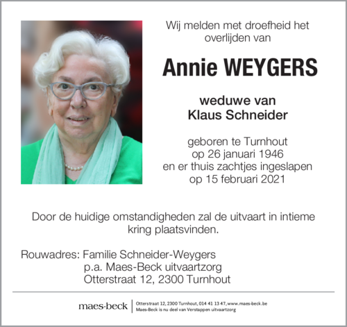 Annie Weygers