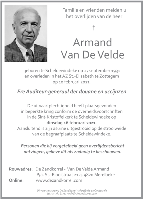 Armand Van De Velde