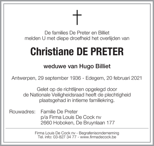 Christiane De Preter