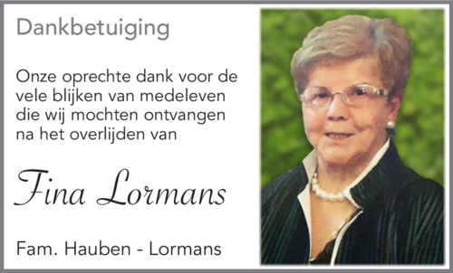 Fina LORMANS
