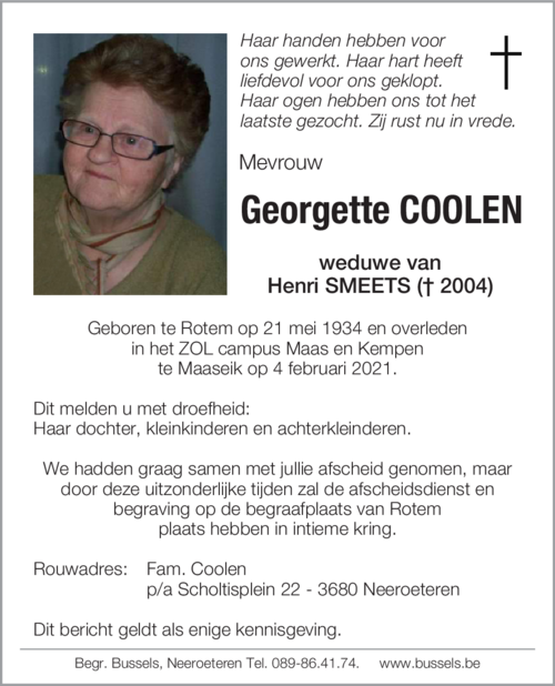 Georgette COOLEN