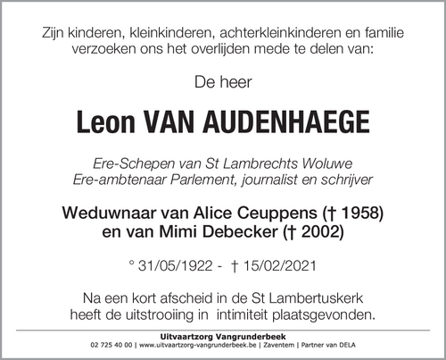 Leon Van Audenhaege