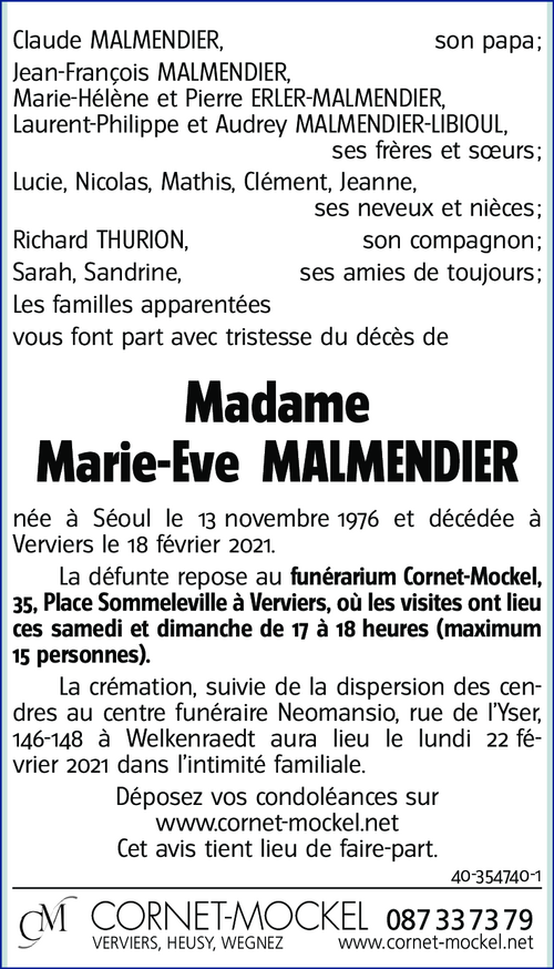 Marie-Eve MALMENDIER