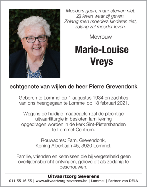 Marie-Louise Vreys