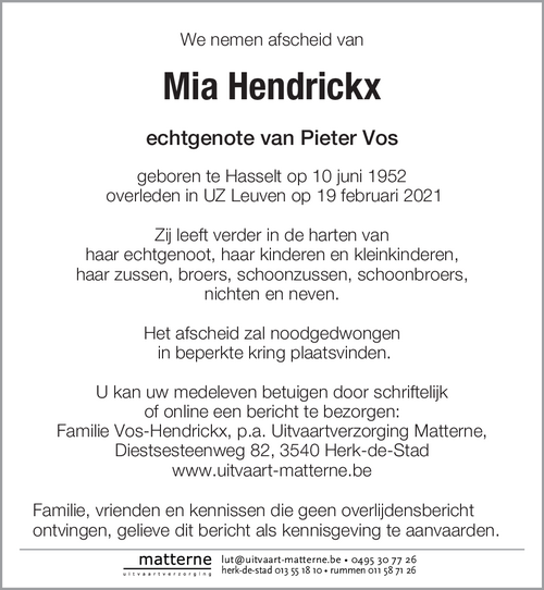 Mia Hendrickx
