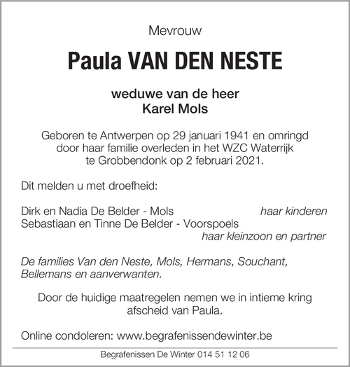 Paula Van den Neste