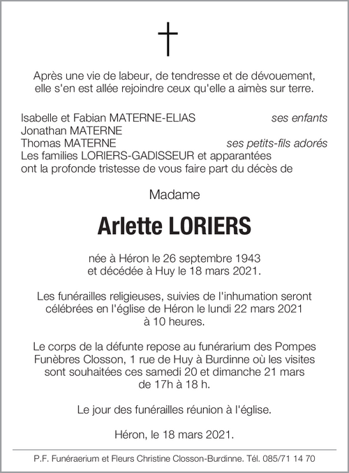 Arlette Loriers