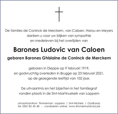 Barones Ghislaine de Coninck de Merckem