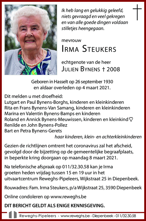 Irma Steukers