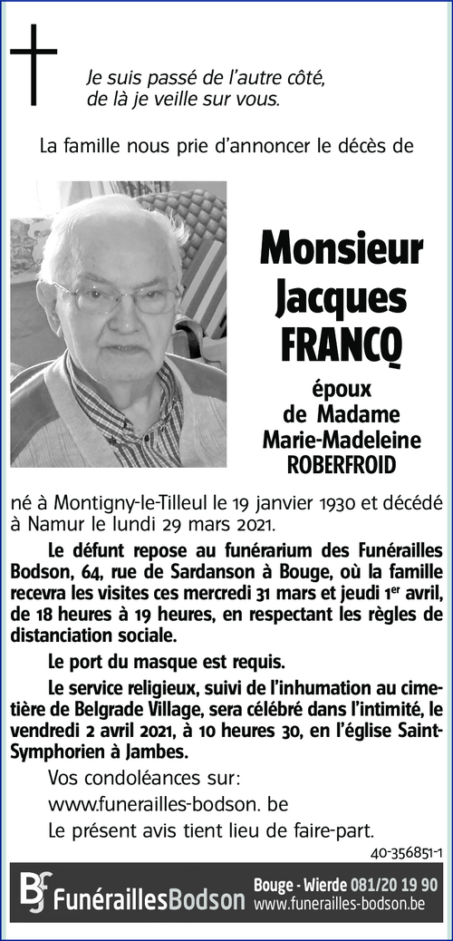 Jacques FRANCQ