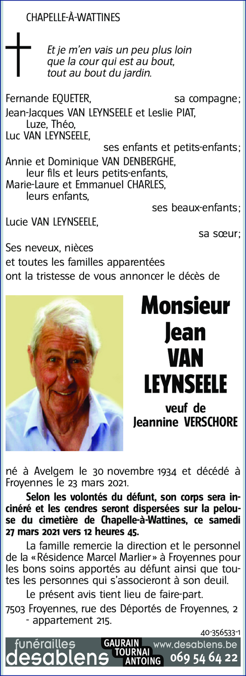 Jean VAN LEYNSEELE