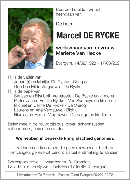 Marcel De Rycke