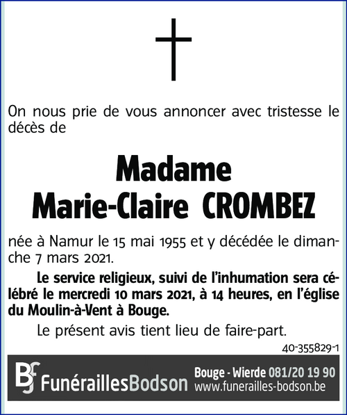 Marie-Claire CROMBEZ
