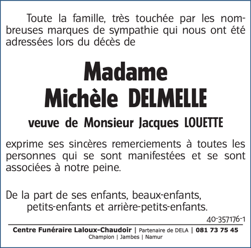 Michèle DELMELLE