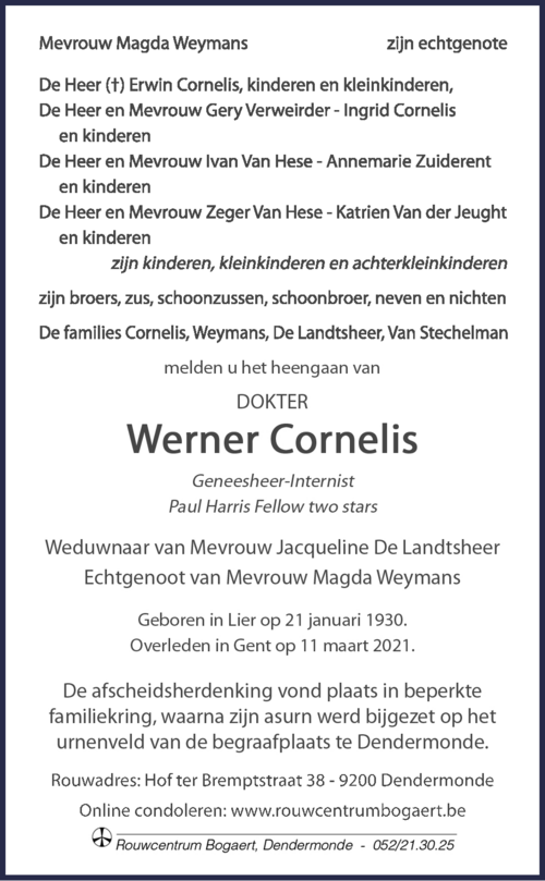 Werner Cornelis