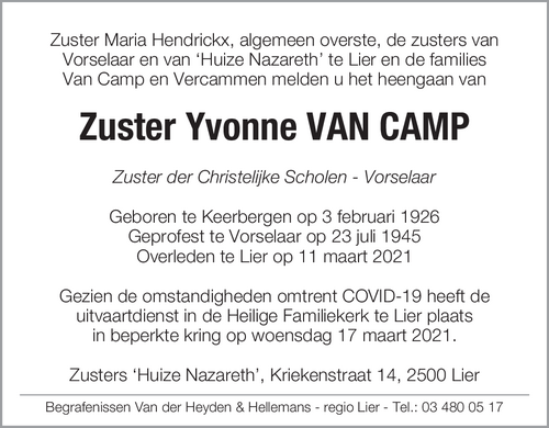 Yvonne Van Camp