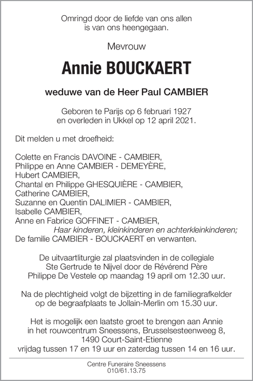 Annie Bouckaert