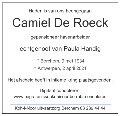 Camiel De Roeck