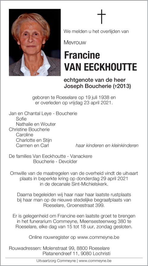 Francine Van Eeckhoutte