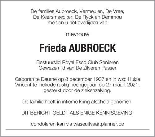 Frieda Aubroeck