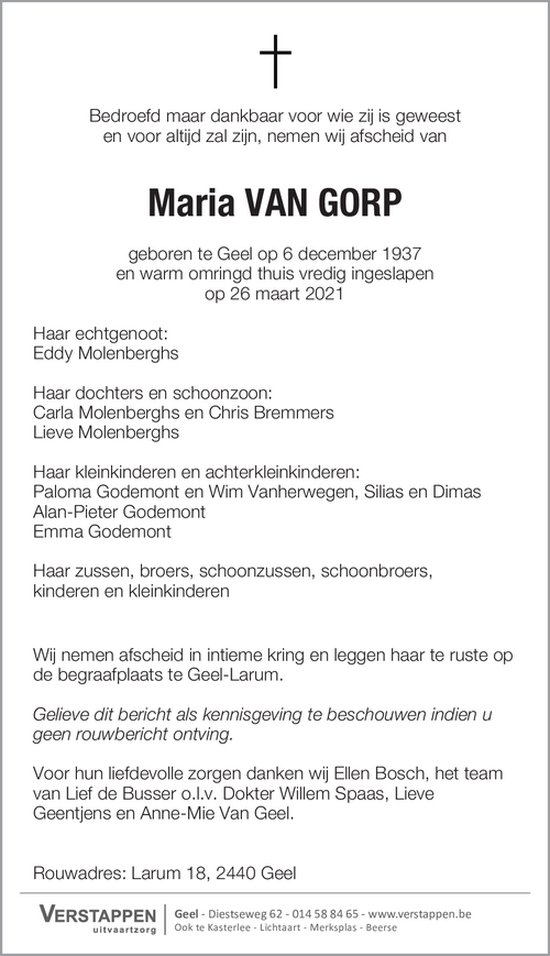 Maria Van Gorp