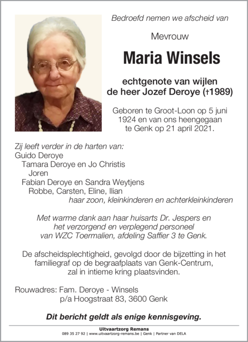 Maria Winsels