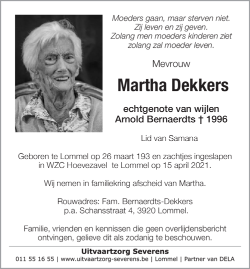 Martha Dekkers