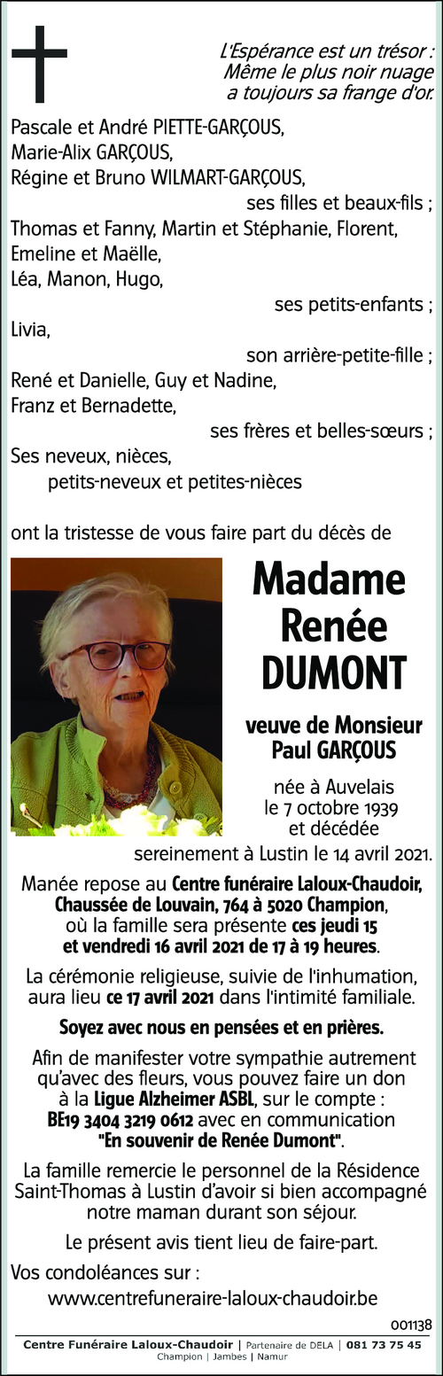 Renée DUMONT