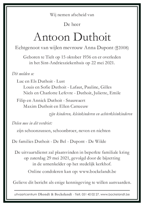 Antoon Duthoit