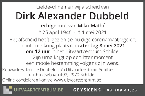 Dirk Alexander Dubbeld