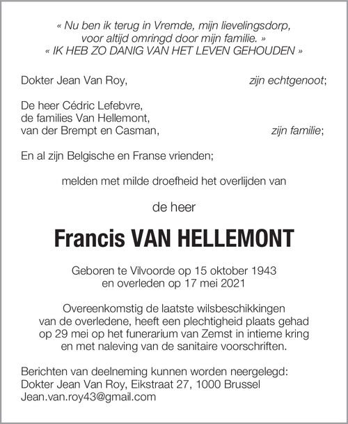 Francis Van Hellemont