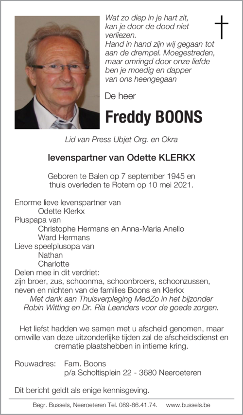 Freddy BOONS