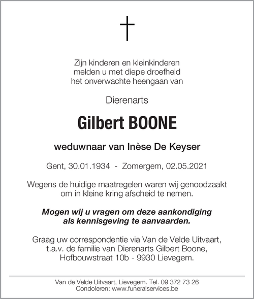 Gilbert Boone