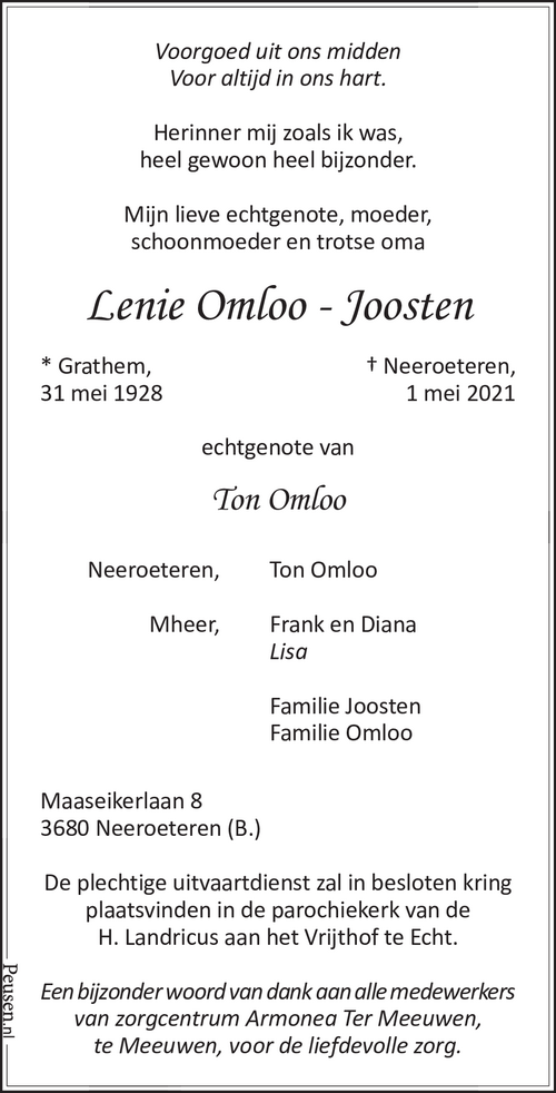 Lenie Omloo-Joosten
