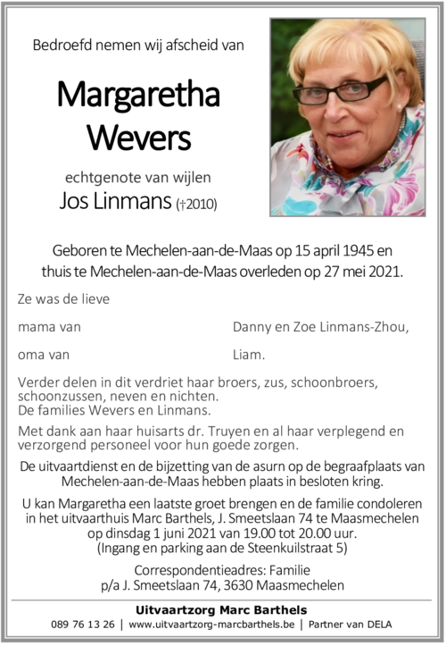 Margaretha WEVERS