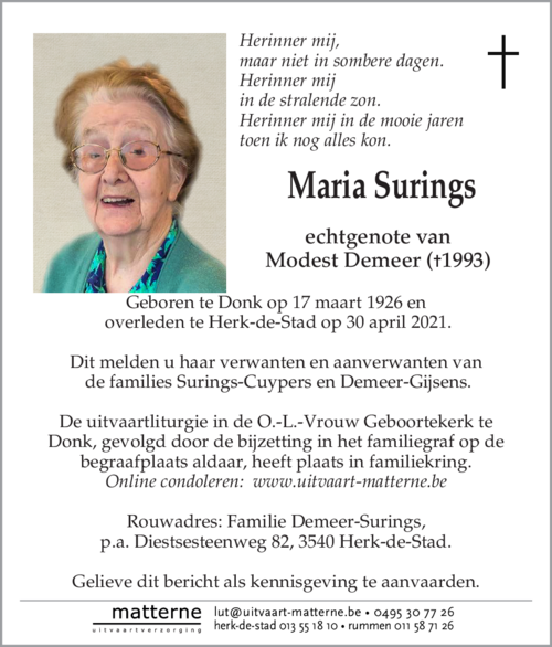 Maria Surings