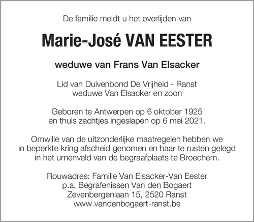 Marie-José Van Eester
