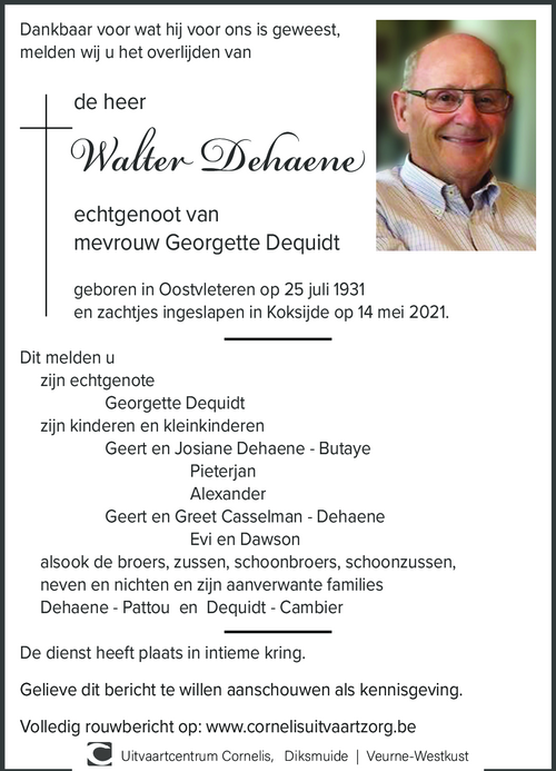Walter Dehaene