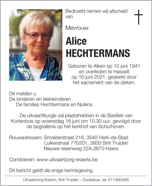 Alice Hechtermans